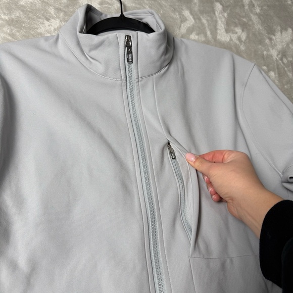 Lululemon Sojourn Jacket Men’s L Sea Salt Gray Full Zip - Picture 5 of 13